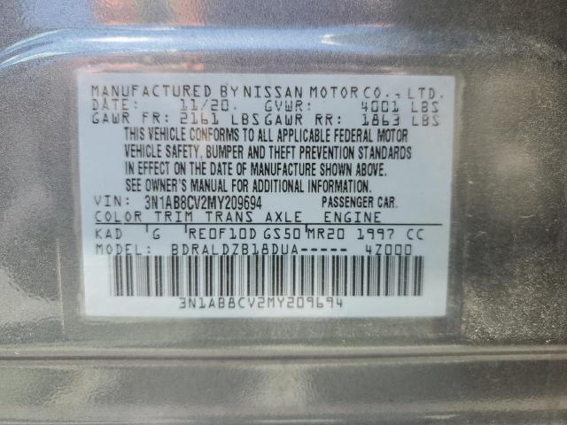 2021 Nissan Sentra Sv VIN: 3N1AB8CV2MY209694 Lot: 53679934