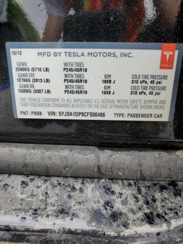 2012 Tesla Model S VIN: 5YJSA1DP8CFS00486 Lot: 53851094