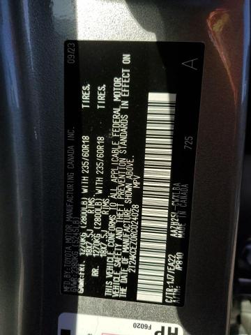 2024 LEXUS NX 350H BA 2T2AKCEZ0RC024028