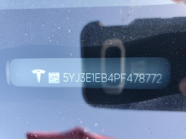 5YJ3E1EB4PF478772 2023 Tesla Model 3