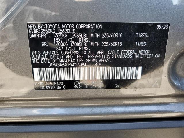 2023 SUBARU SOLTERRA P JTMABABA0PA026094
