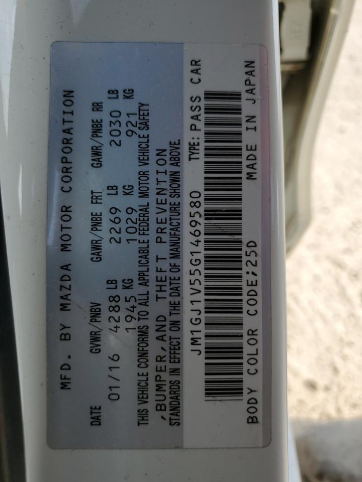 JM1GJ1V55G1469580 2016 Mazda 6 Touring