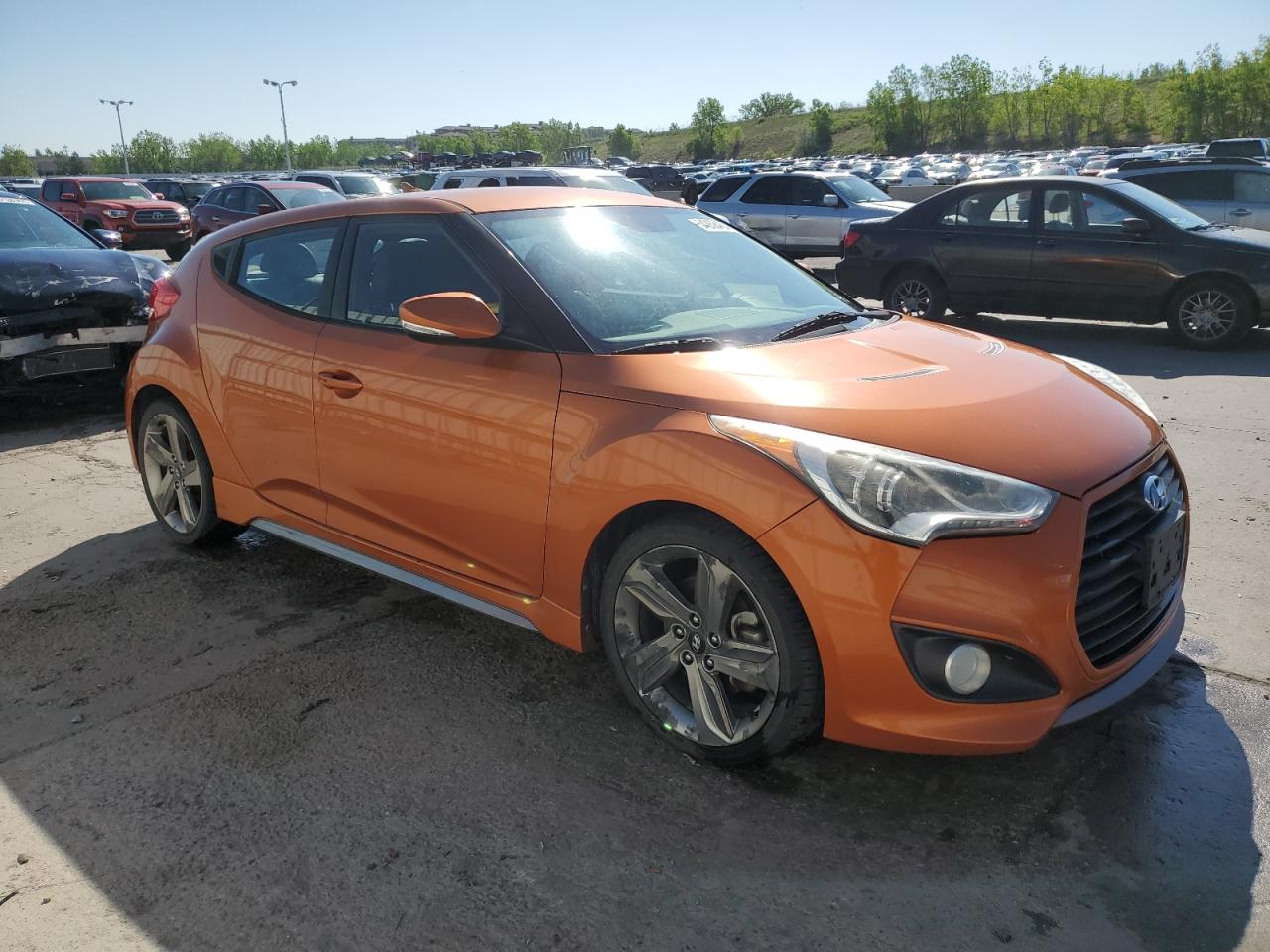 KMHTC6AE7FU218550 2015 Hyundai Veloster Turbo