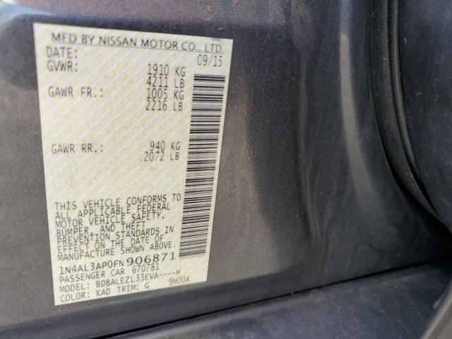 2015 NISSAN ALTIMA 2.5 - 1N4AL3AP0FN906871