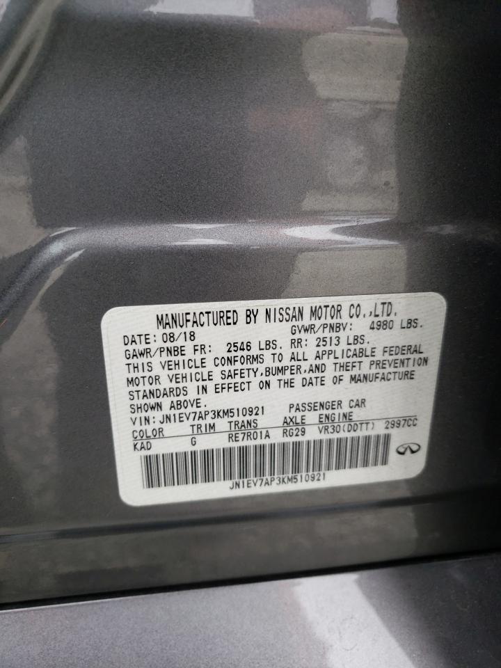 JN1EV7AP3KM510921 2019 Infiniti Q50 Luxe