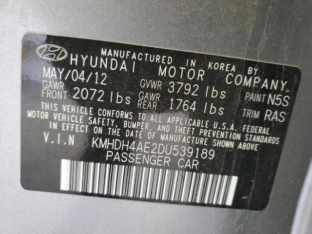 2013 Hyundai Elantra Gls VIN: KMHDH4AE2DU539189 Lot: 54782054