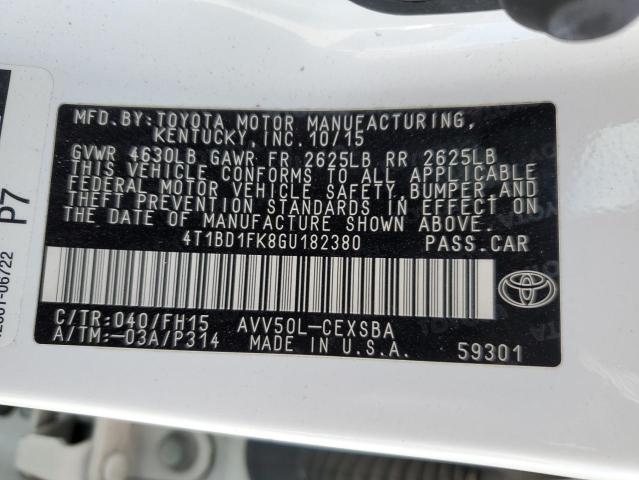 4T1BD1FK8GU182380 2016 TOYOTA CAMRY - Image 12