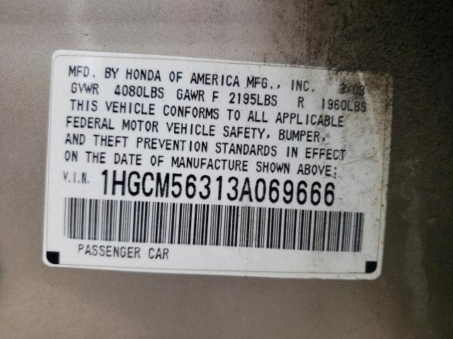 1HGCM56313A069666 2003 Honda Accord Lx