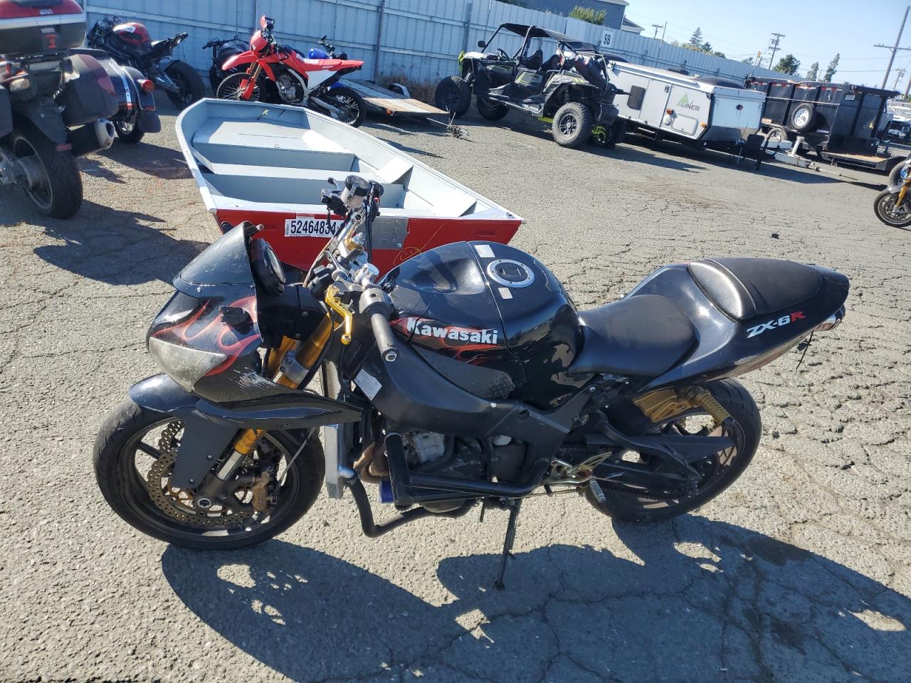 2005 Kawasaki Ninja ZX-6R at CA - Vallejo, Copart lot 55133744 