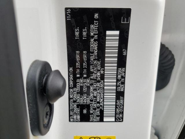 2017 Lexus Rx 350 Base VIN: JTJBZMCA6H2018834 Lot: 55759084