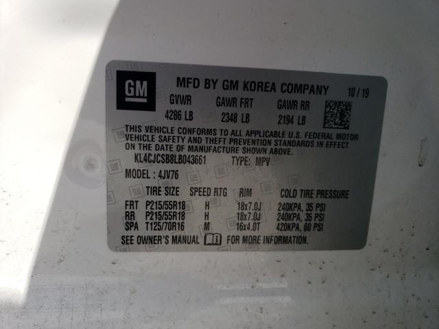 2020 Buick Encore Essence VIN: KL4CJCSB8LB043661 Lot: 55955014