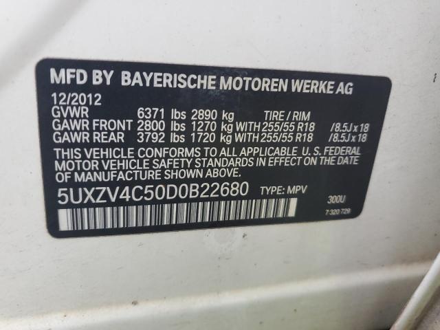 Lot #2521563106 2013 BMW X5 XDRIVE3 salvage car