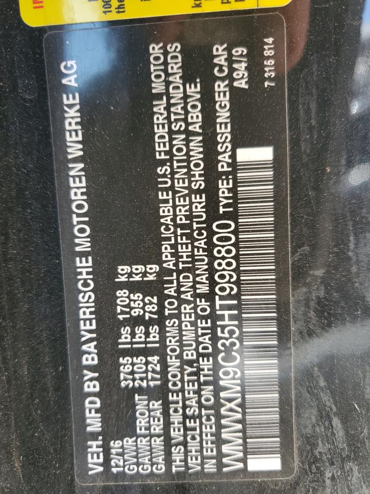 WMWXM9C35HT998800 2017 Mini Cooper John Cooper Works