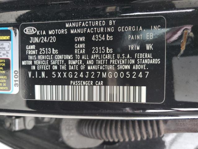 2021 Kia K5 Lx VIN: 5XXG24J27MG005247 Lot: 56668924