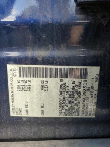 2016 Nissan Maxima 3.5S VIN: 1N4AA6APXGC392919 Lot: 54915474