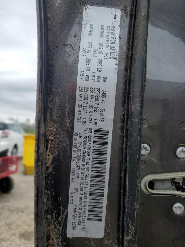 1C4PJMLB3KD438474 2019 Jeep Cherokee Latitude Plus