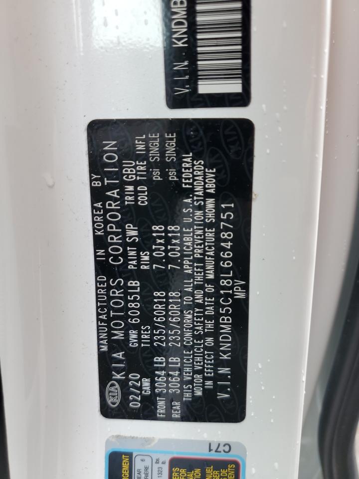 KNDMB5C18L6648751 2020 Kia Sedona Lx