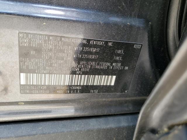 2022 TOYOTA RAV4 XLE - 4T3RWRFV5NU053910