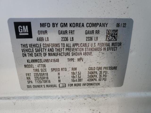 2022 Buick Encore Gx Essence VIN: KL4MMGSL4NB141648 Lot: 55151364