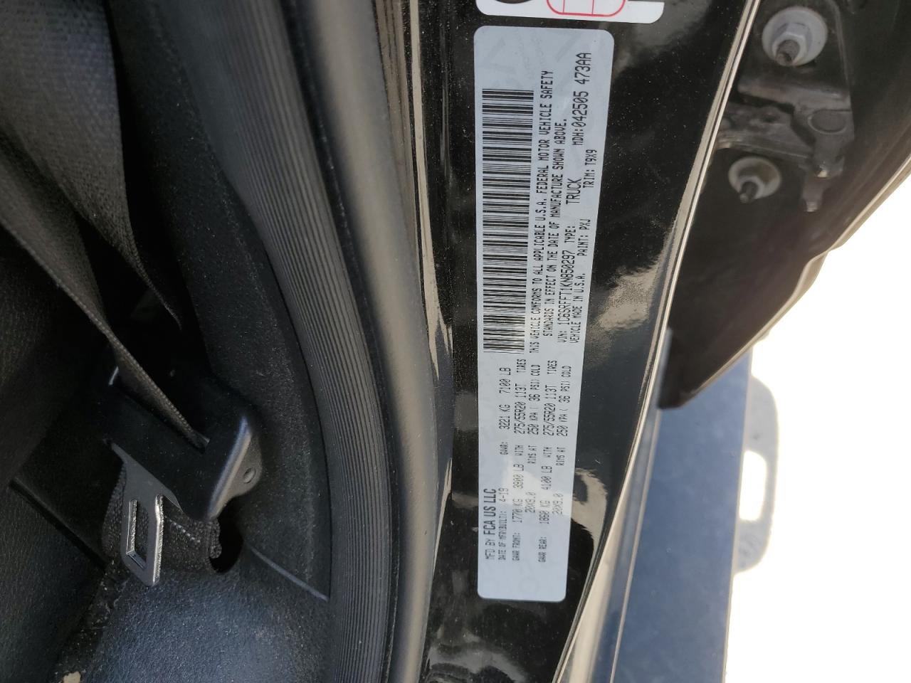 1C6SRFFT1KN850297 2019 Ram 1500 Big Horn/Lone Star