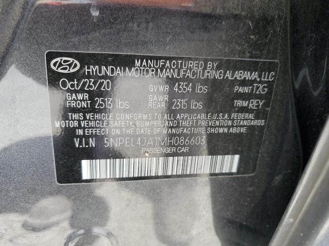 2021 Hyundai Sonata Sel VIN: 5NPEL4JA1MH086603 Lot: 55885034