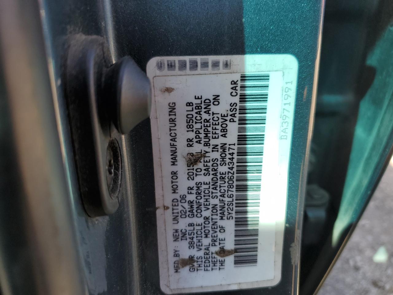 5Y2SL67806Z434471 2006 Pontiac Vibe