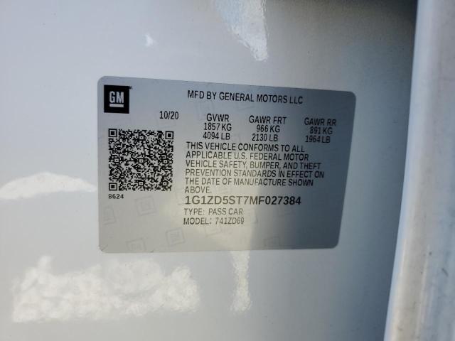 1G1ZD5ST7MF027384 2021 CHEVROLET MALIBU - Image 12