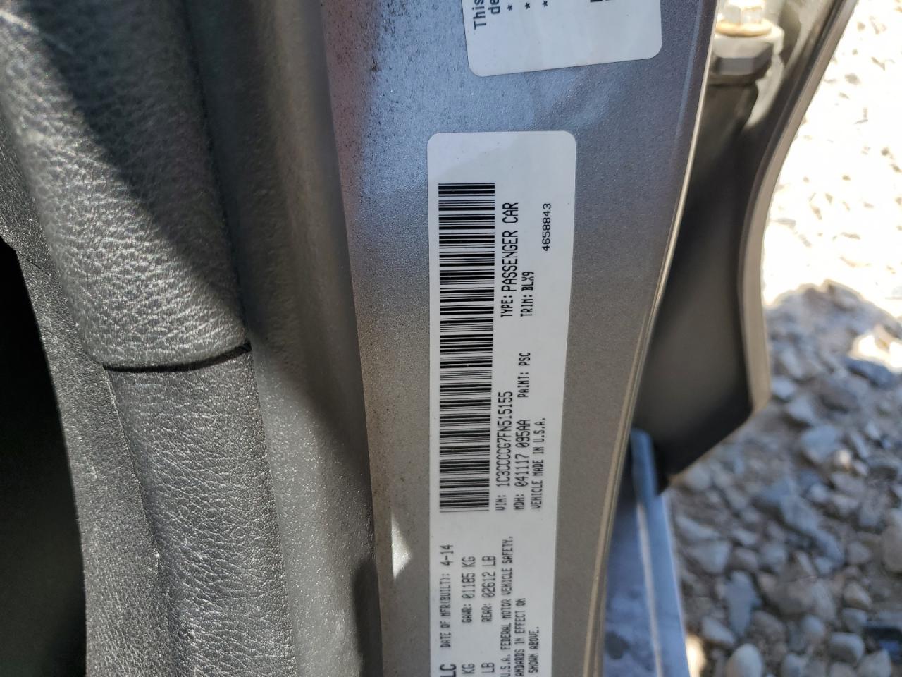 1C3CCCCG7FN515155 2015 Chrysler 200 C