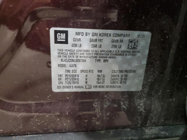 2018 BUICK ENCORE ESS - KL4CJCSB6JB567694