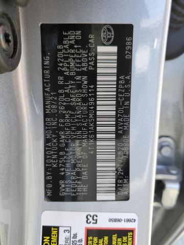 VIN 4T1K61AK5MU496114 2021 Toyota Camry, Xse no.12