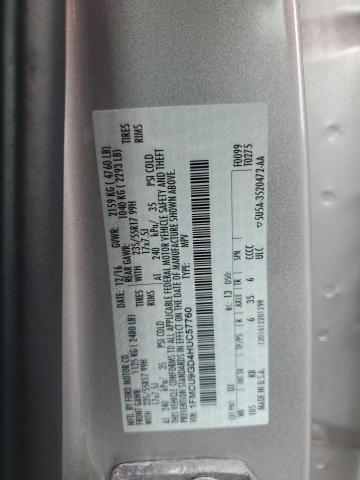 2017 Ford Escape Se VIN: 1FMCU9GD4HUC57760 Lot: 54917704