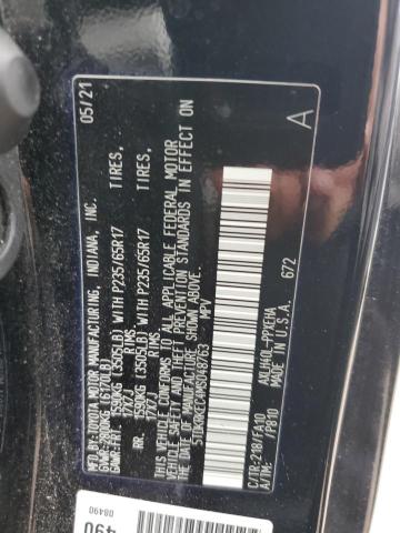 2021 Toyota Sienna Le VIN: 5TDKRKEC4MS048763 Lot: 55221194