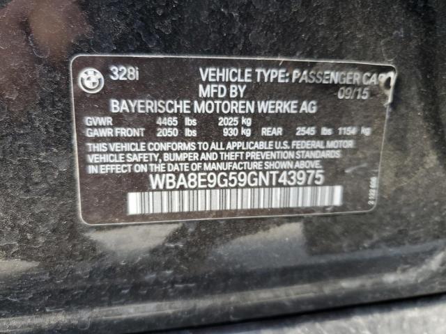 2016 BMW 328 I Sulev VIN: WBA8E9G59GNT43975 Lot: 55415824