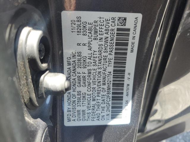 2021 Honda Civic Sport VIN: 2HGFC2F86MH521754 Lot: 56963994