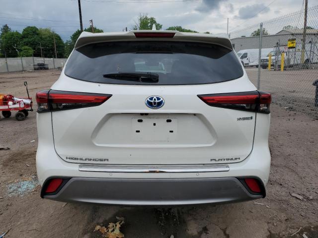 2021 Toyota Highlander Hybrid Platinum VIN: 5TDEBRCH5MS054337 Lot: 54707264