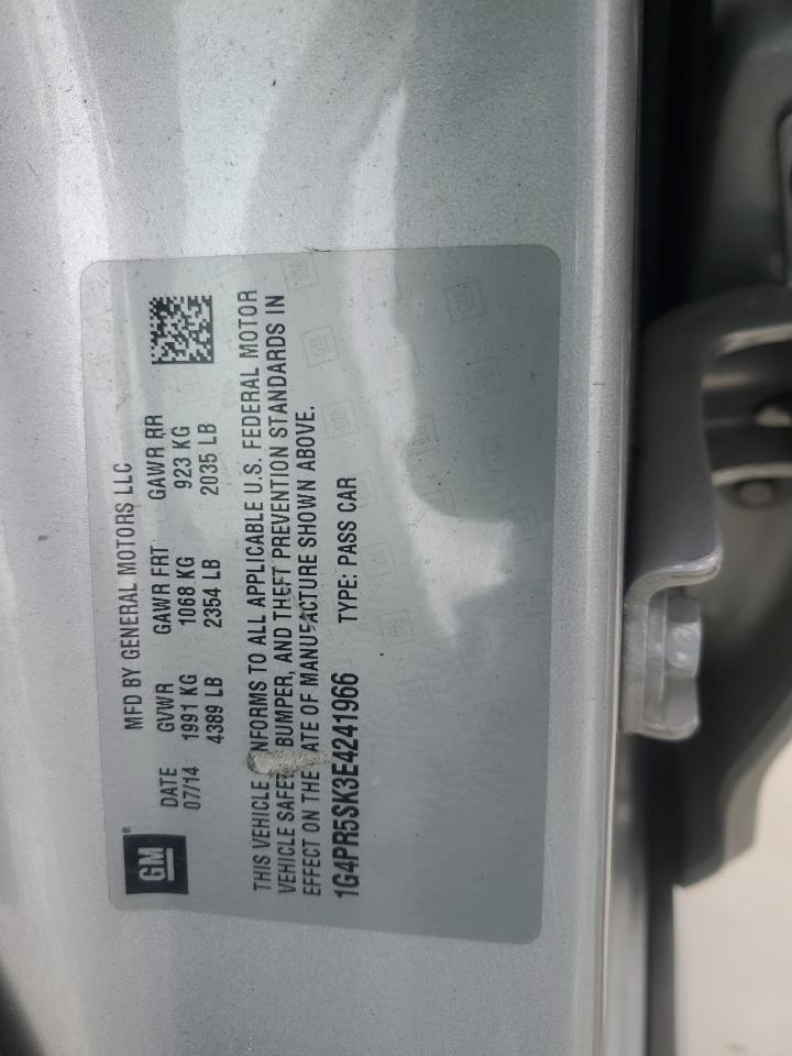 1G4PR5SK3E4241966 2014 Buick Verano Convenience