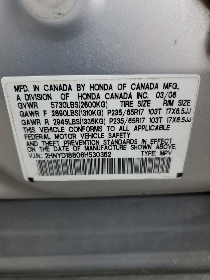 2HNYD18806H530362 2006 Acura Mdx Touring