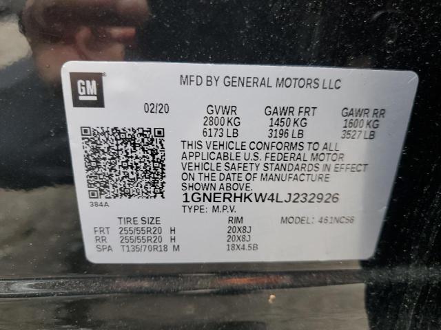 2020 Chevrolet Traverse Lt VIN: 1GNERHKW4LJ232926 Lot: 56457664