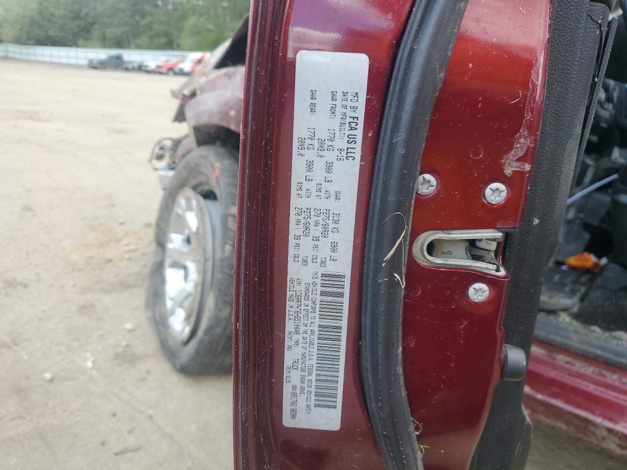 1C6RR7NT6HS510448 2017 Ram 1500 Laramie