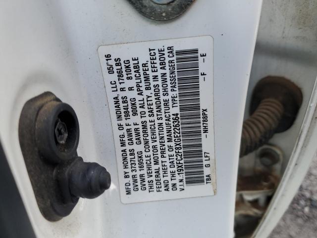 19XFC2F8XGE226364 2016 HONDA CIVIC - Image 12