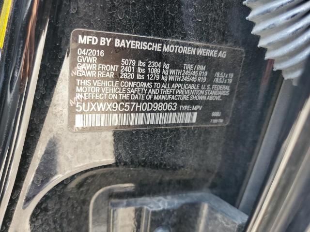 VIN 5UXWX9C57H0D98063 2017 BMW X3, Xdrive28I no.12