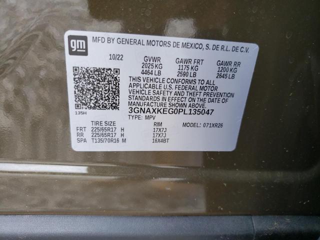 2023 CHEVROLET EQUINOX LT - 3GNAXKEG0PL135047