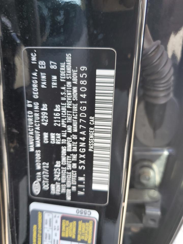 5XXGN4A77DG140859 2013 Kia Optima Ex