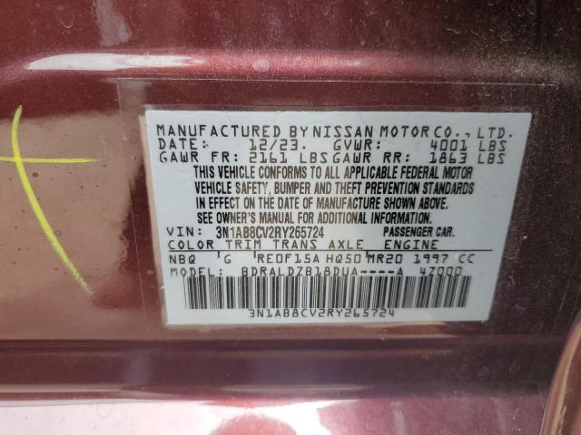 2024 Nissan Sentra Sv VIN: 3N1AB8CV2RY265724 Lot: 56949974