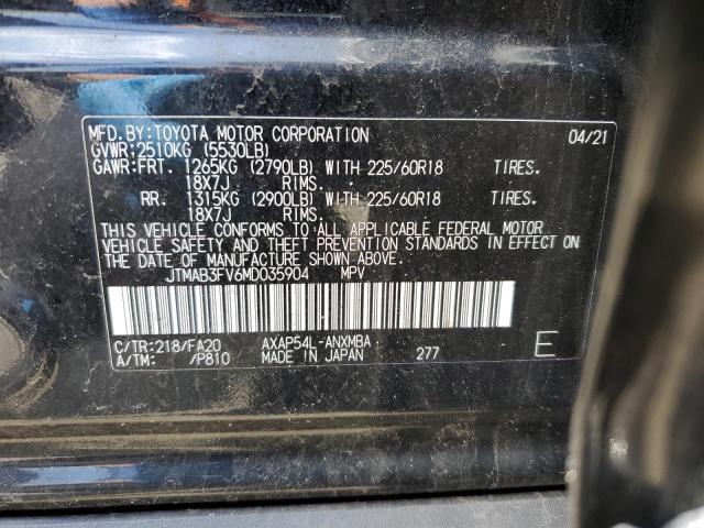 2021 Toyota Rav4 Prime Se VIN: JTMAB3FV6MD035904 Lot: 55101154