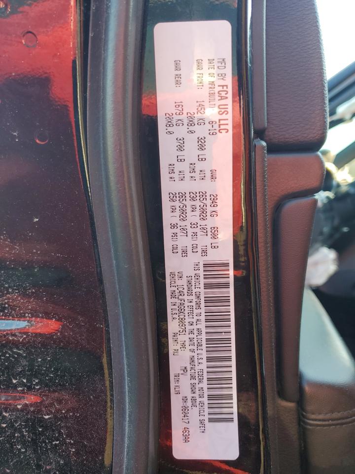 1C4RJFAG6KC809751 2019 Jeep Grand Cherokee Laredo