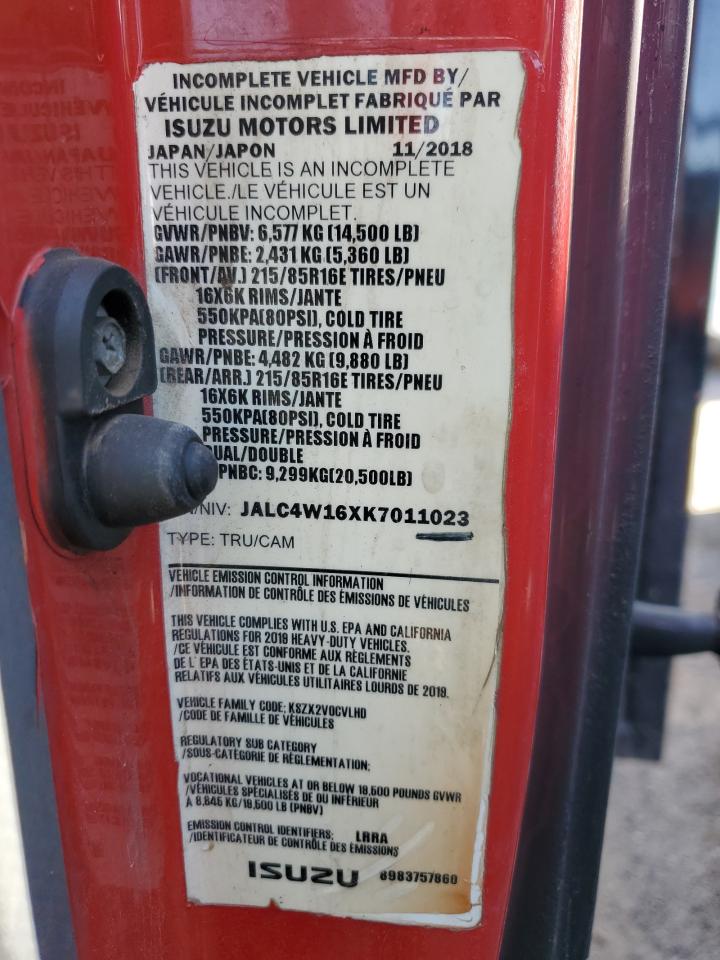 JALC4W16XK7011023 2019 Isuzu Npr Hd