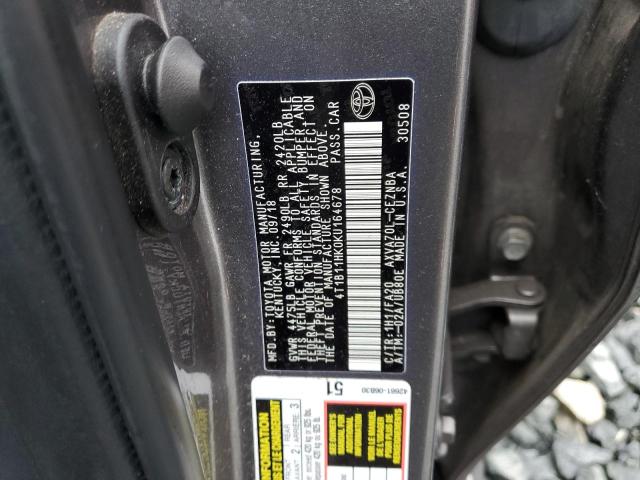 VIN 4T1B11HK0KU164678 2019 Toyota Camry, L no.12