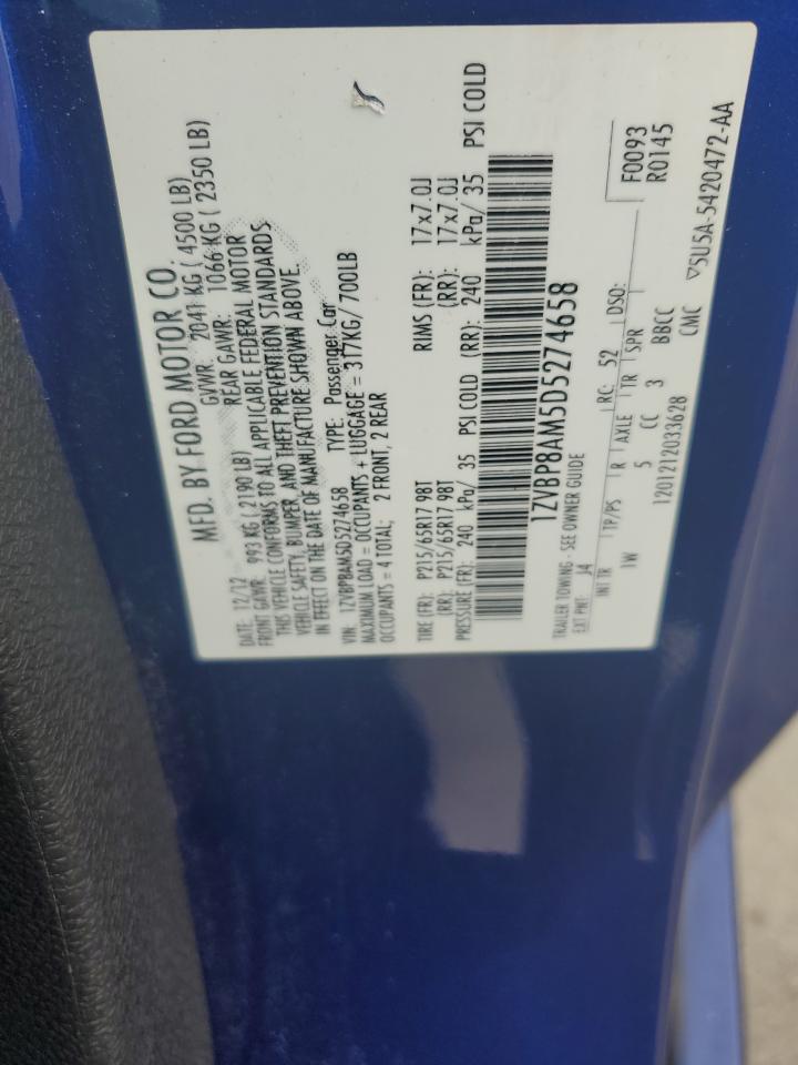 1ZVBP8AM5D5274658 2013 Ford Mustang