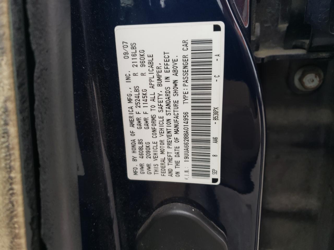 19UUA66288A014956 2008 Acura Tl